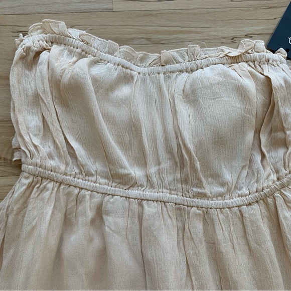 Vivimos Short cotton summer dress, sleeveless, with front bow tube dr… - Picture 5 of 12